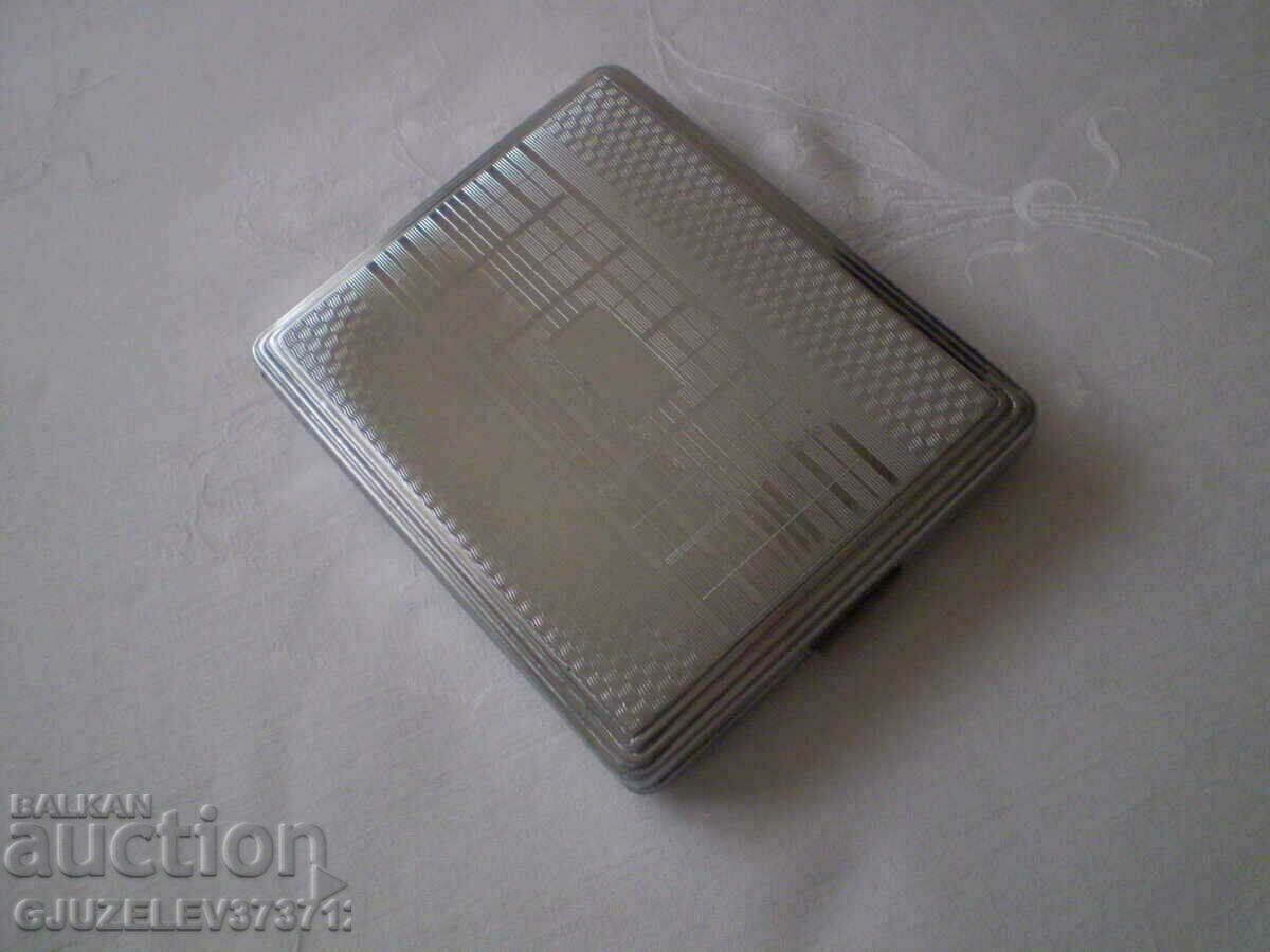 Vintage cigarette snuff box nickel - 6 Vintage cigarette snuff box nickel - 6