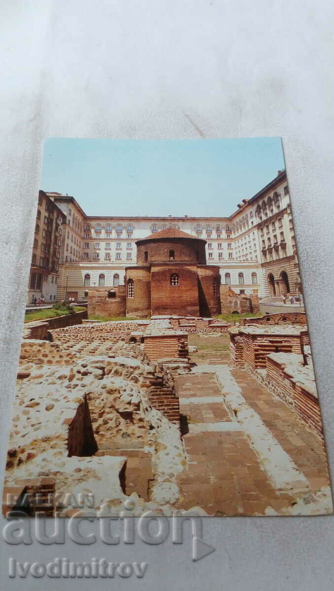 Postcard Sofia Church of St. George X - XI century 1988