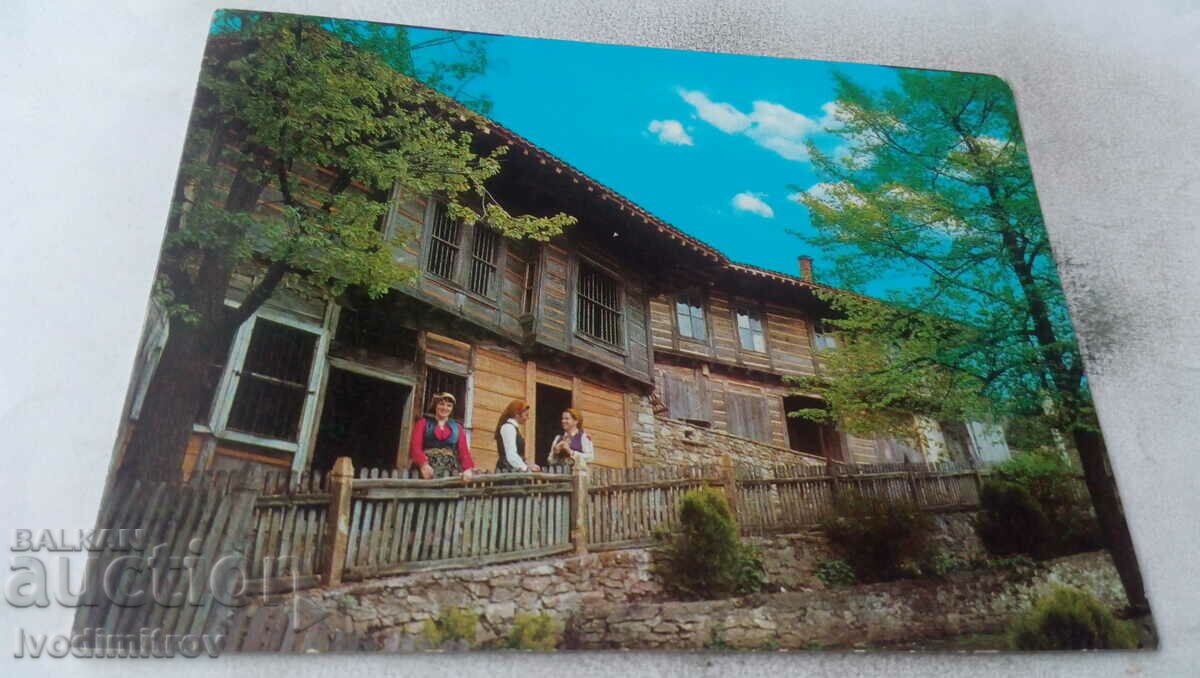 Καρτ ποστάλ Zheravna Παλιά αρχιτεκτονική 1980
