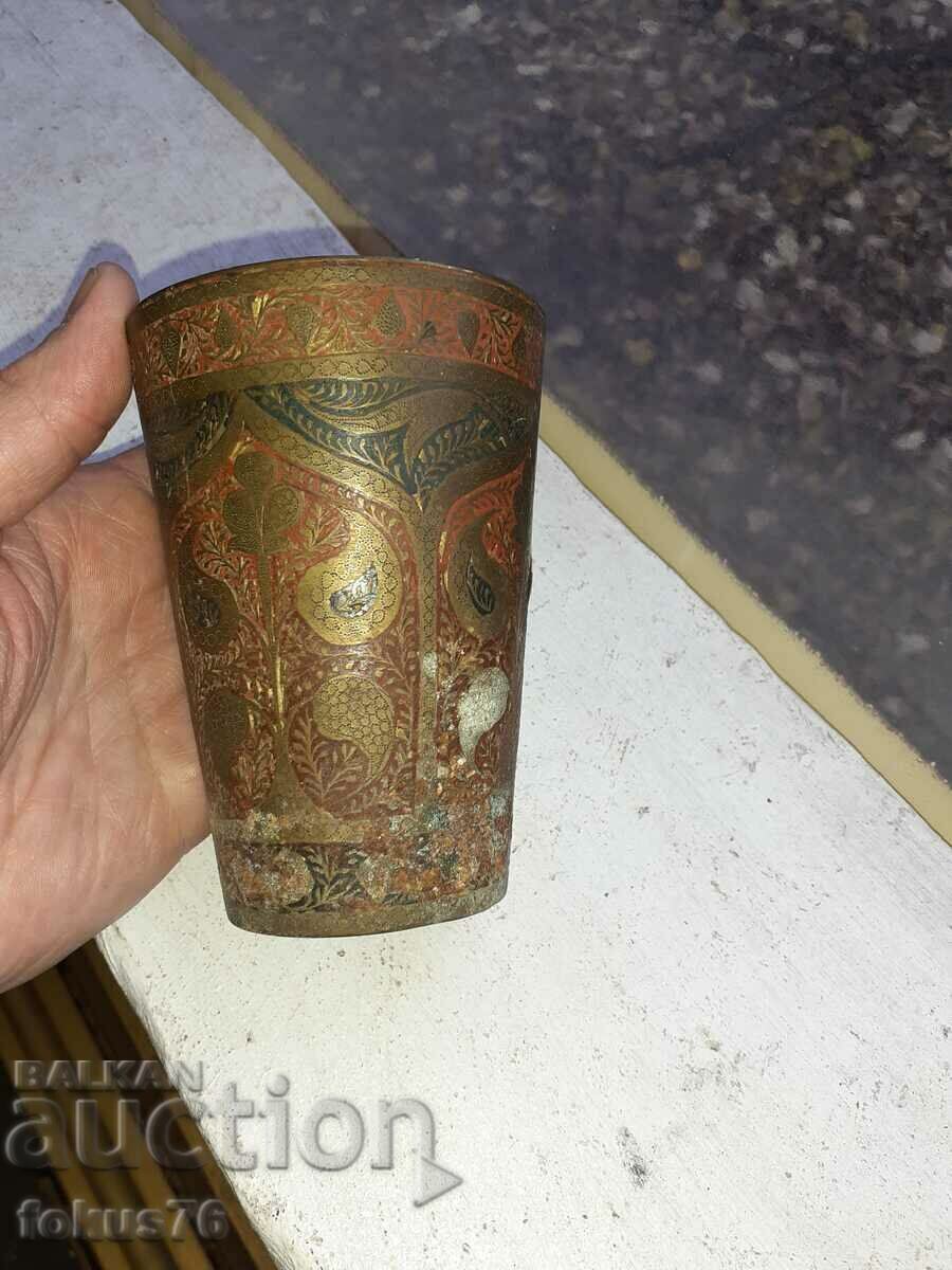 Old engraved bronze cup - 5 Old engraved bronze cup - 5