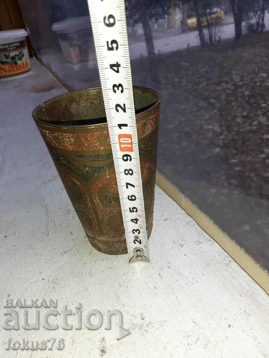 Old engraved bronze cup - 7 Old engraved bronze cup - 7