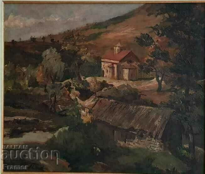 Prof. Panayot Panayotov 1909-1986 Chapel classical landscape with price 5150.00 BGN | € 2633.15 Prof. Panayot Panayotov 1909-1986 Chapel classical landscape with price 5150.00 BGN | € 2633.15