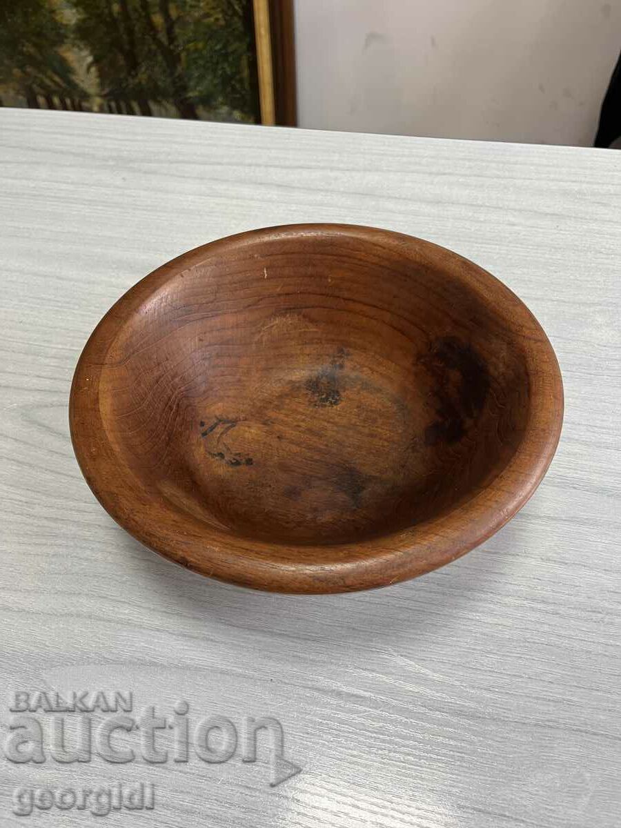 Solid wooden bowl / fruit bowl. #3162