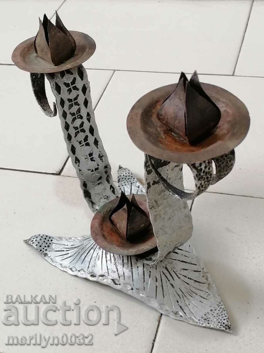 Vechi forjate lumânare sfeșnic - 6 Vechi forjate lumânare sfeșnic - 6