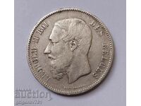 5 Francs Silver Belgium 1869 - Silver Coin #97