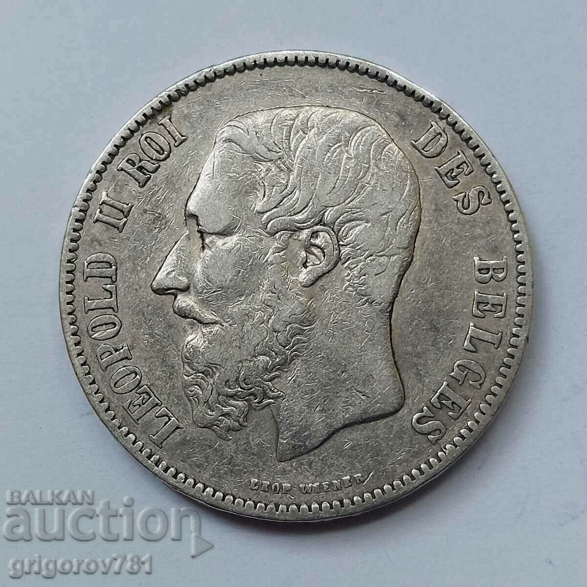 5 франка сребро Белгия 1870 - сребърна монета #99