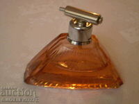 1930s Art Deco crystal glass perfume bottle