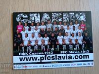 Football card Slavia 2016 photo football calendar