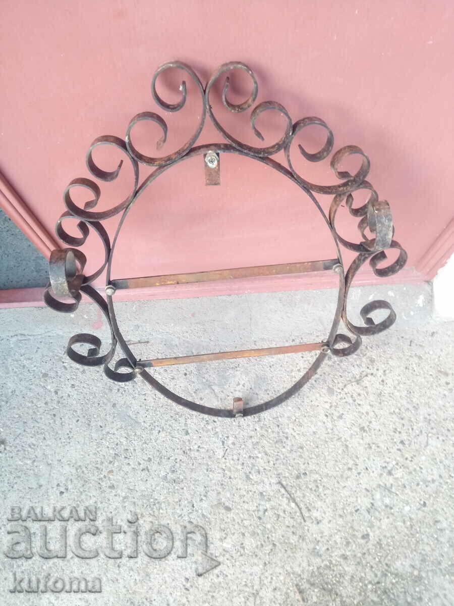Παράδοση Παλιό σιδερένιο πλαίσιο καθρέφτη Παράδοση Παλιό σιδερένιο πλαίσιο καθρέφτη