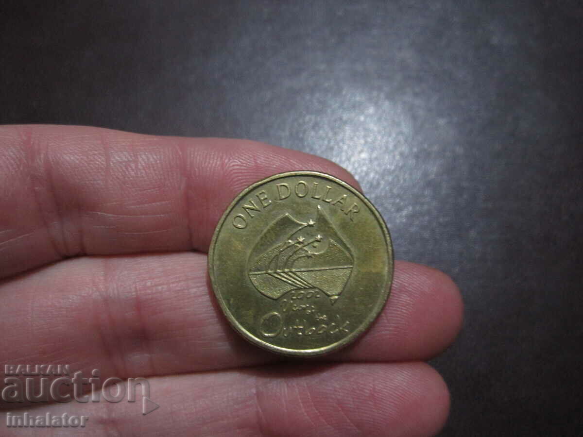 1 δολάριο Αυστραλία 2002 Έτος των ακατοίκητων περιοχών