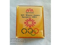 Olympiad badge, Sarajevo 1984 Winter Olympics