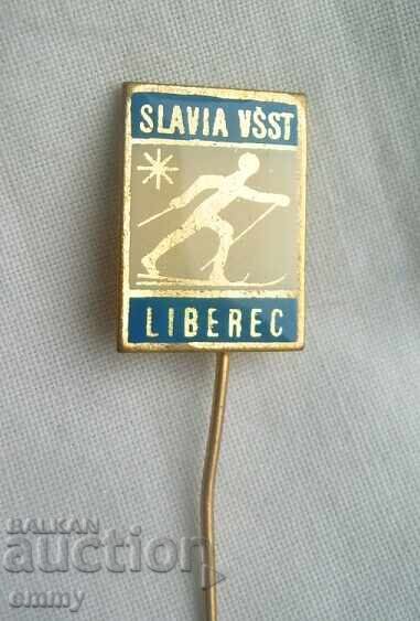 Значка ски спорт - Славия Либерец, Чехия с цена 1.96 лв. | € 1.00 Значка ски спорт - Славия Либерец, Чехия с цена 1.96 лв. | € 1.00