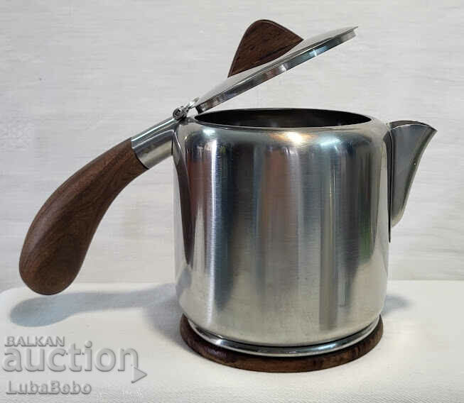 Two beautiful coffee and tea pots by DKF Lundtofte Denmark, - 5