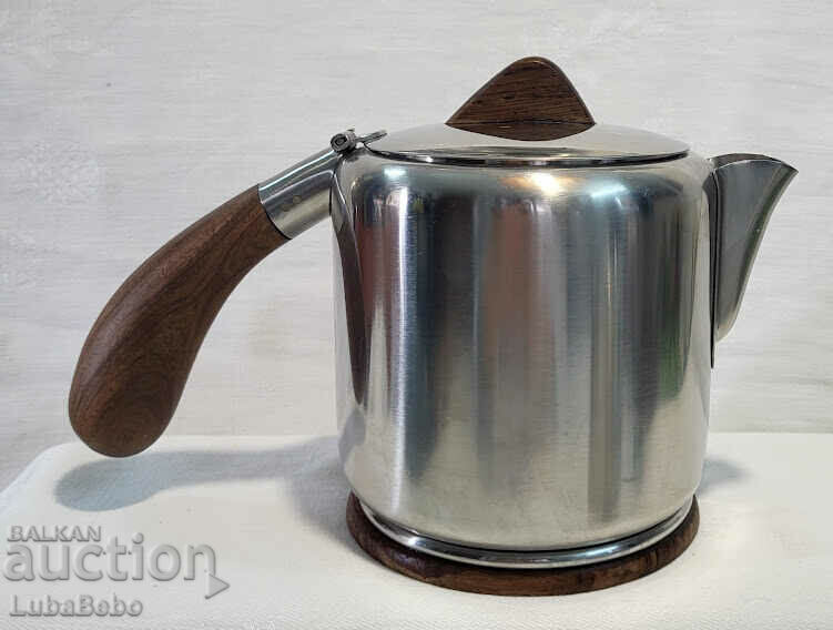 Two beautiful coffee and tea pots by DKF Lundtofte Denmark, - 6