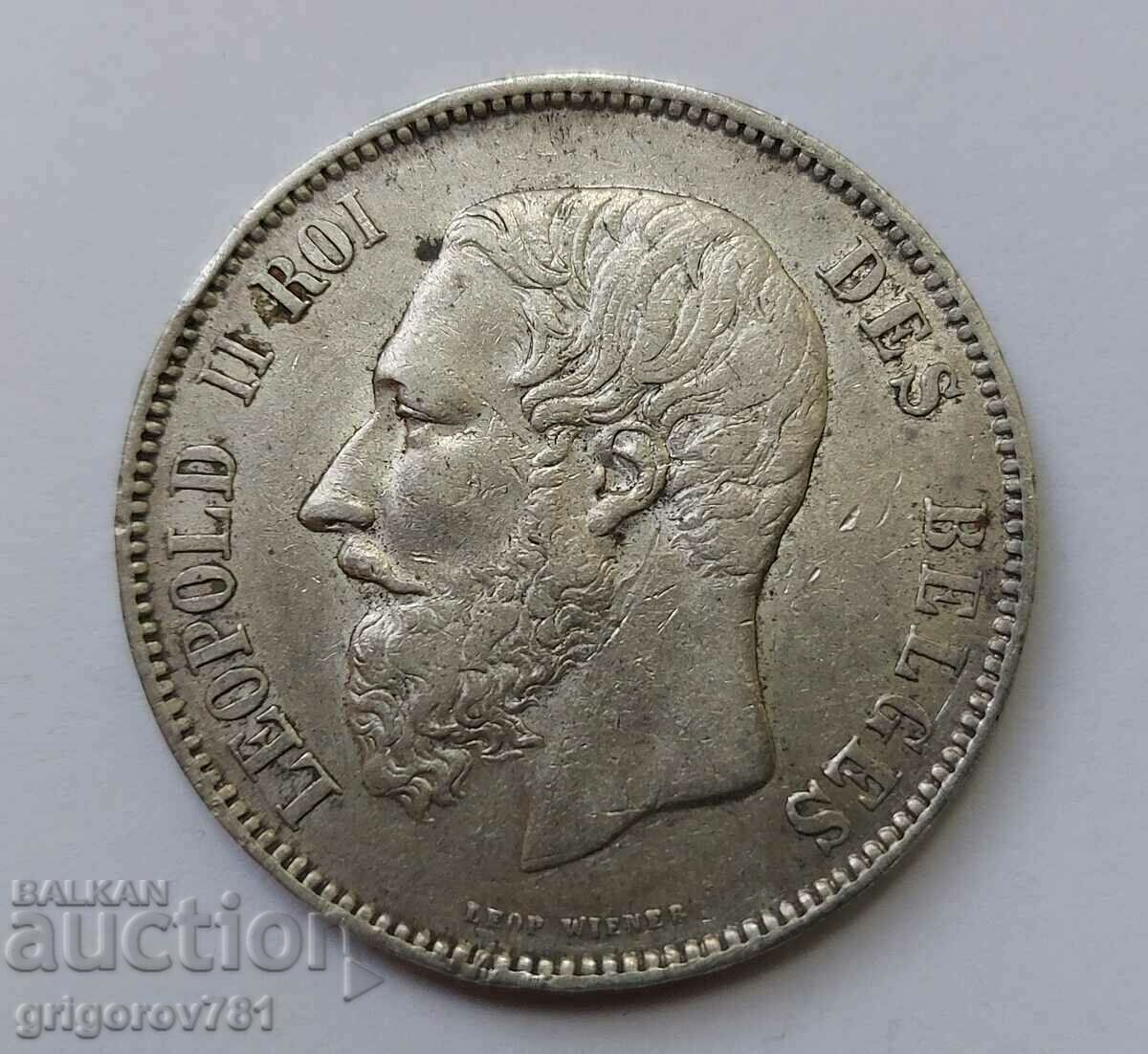 5 франка сребро Белгия 1873 - сребърна монета #103