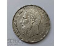 Ασημένιο 5 Φράγκα Βέλγιο 1873 - Ασημένιο νόμισμα #104