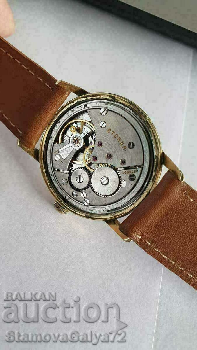 Ελβετικό ανδρικό επιχρυσωμένο ρολόι χειρός ETERNA - 7 Ελβετικό ανδρικό επιχρυσωμένο ρολόι χειρός ETERNA - 7