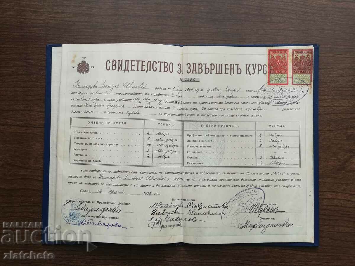 Auction Testimony. "Maria Luisa" Business School for Girls Auction Testimony. "Maria Luisa" Business School for Girls