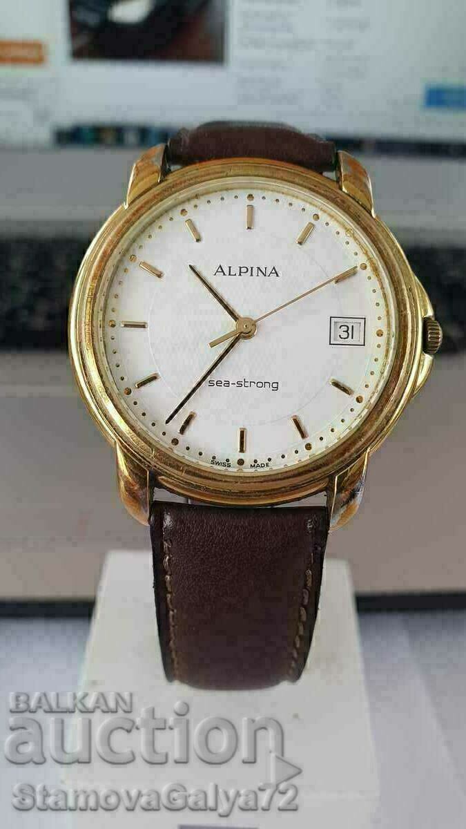 Ceas de mână elvețian Alpina Sea-Strong pentru bărbați cu preț € 76.18 | 149.00 BGN