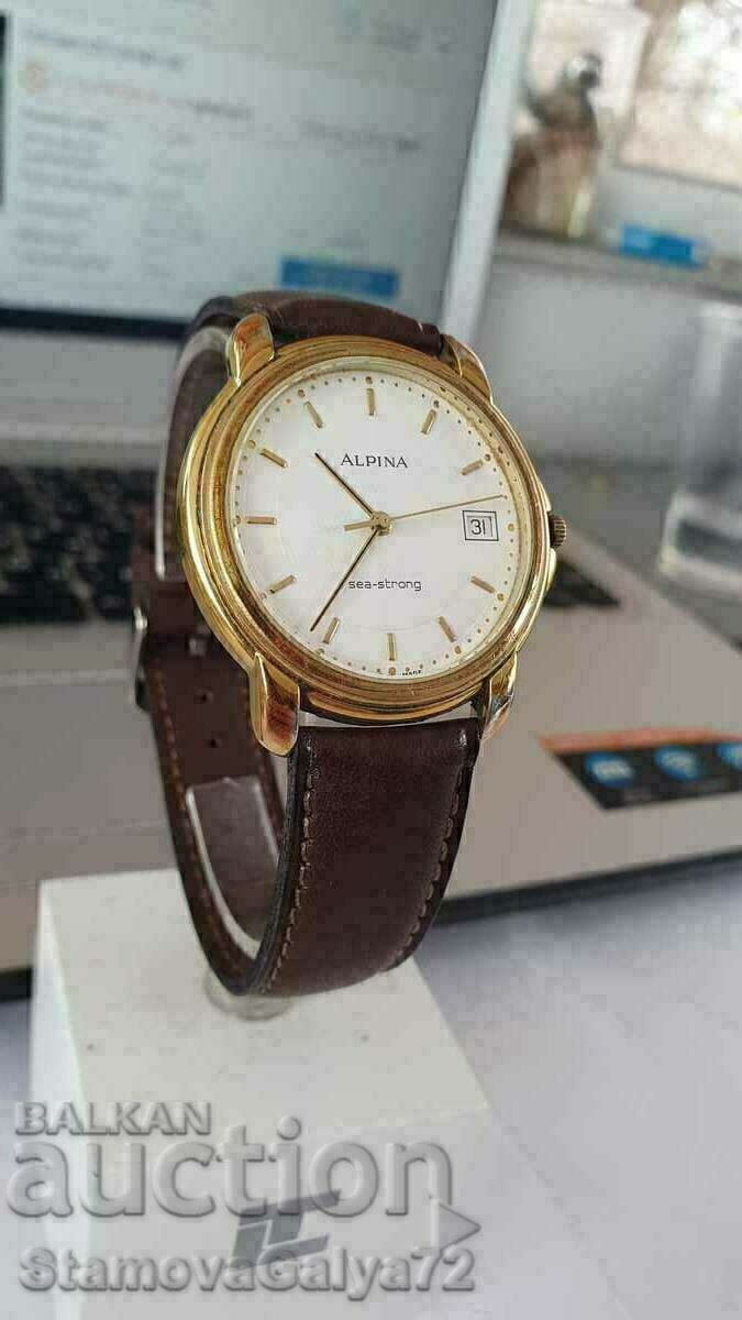 Auction Alpina Sea-Strong Swiss Men's Wrist Watch Auction Alpina Sea-Strong Swiss Men's Wrist Watch