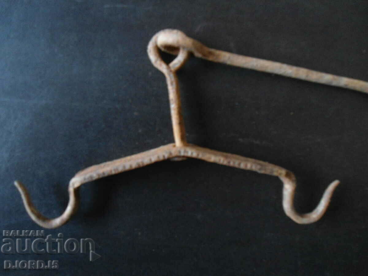 Auction An old forged hook, a crown Auction An old forged hook, a crown