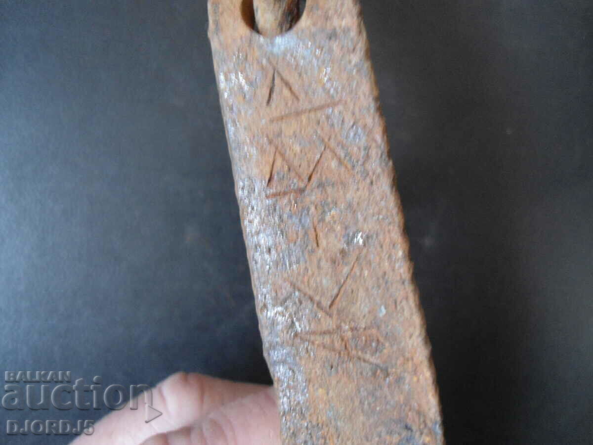 An old forged hook, a crown - 6 An old forged hook, a crown - 6