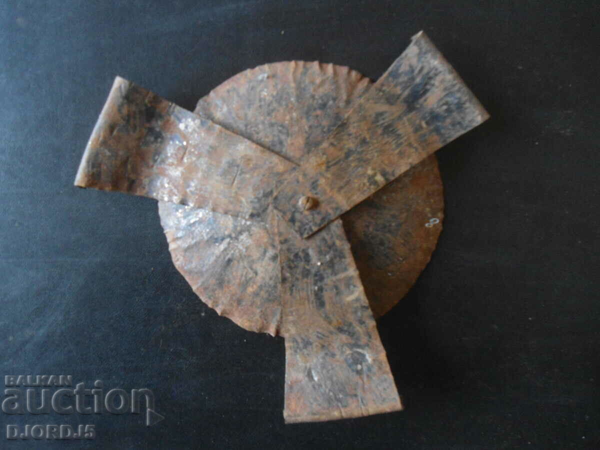 Auction  An old forged candlestick