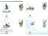 νησί της Ανάληψης 1990 - 4 τεμ. FDC WWF