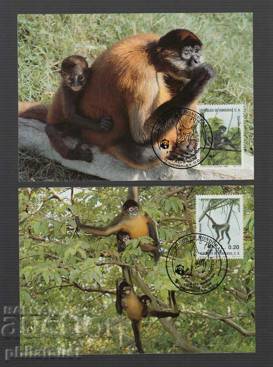 Honduras 1990 - Maxim 4 cărți - WWF