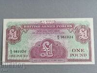 Bancnotă - Marea Britanie - 1 Pound (Militară) UNC | 1962