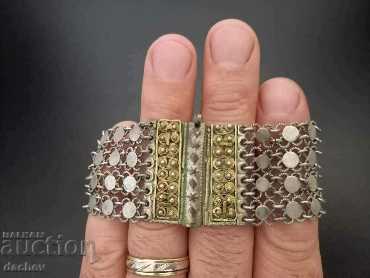 Rare antique Renaissance silver bracelet 19th Century, costume - 6 Rare antique Renaissance silver bracelet 19th Century, costume - 6