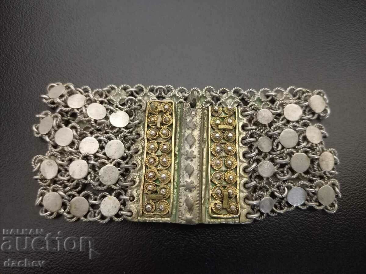 Rare antique Renaissance silver bracelet 19th Century, costume