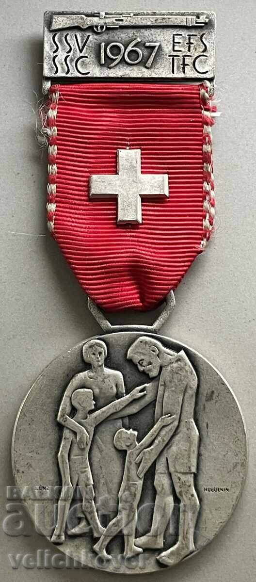 33664 Switzerland rifle shooting tournament medal 1967