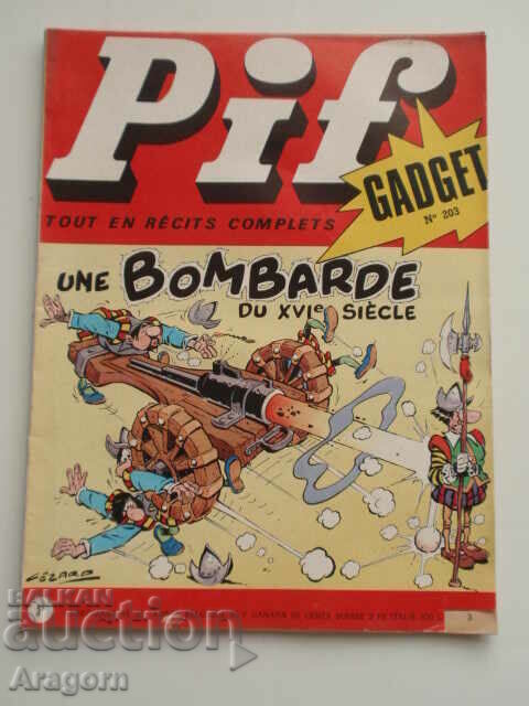 "Pif Gadget" 203 with b/w "Teddy Ted" (read description), Pif "Pif Gadget" 203 with b/w "Teddy Ted" (read description), Pif