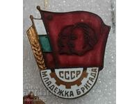 Semn de email. Brigada de Tineret NRB-URSS