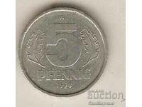 +GDR 5 pfennig 1978