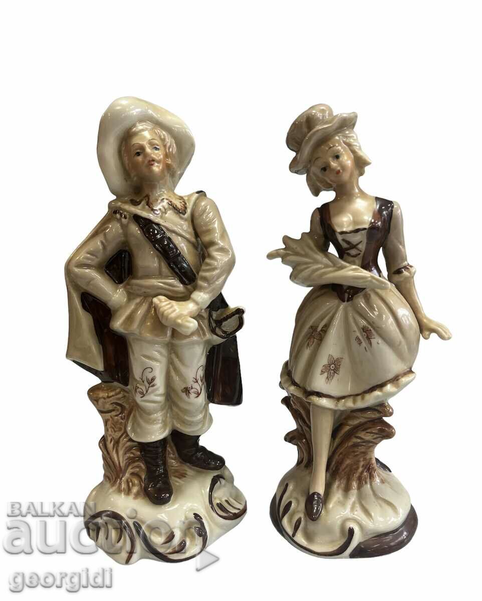 A pair of porcelain figures. #3179