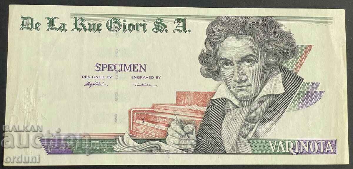 3099 Marea Britanie specimen de Beethoven De La Rue