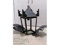 Old electric lantern lamp shade chandelier NRB