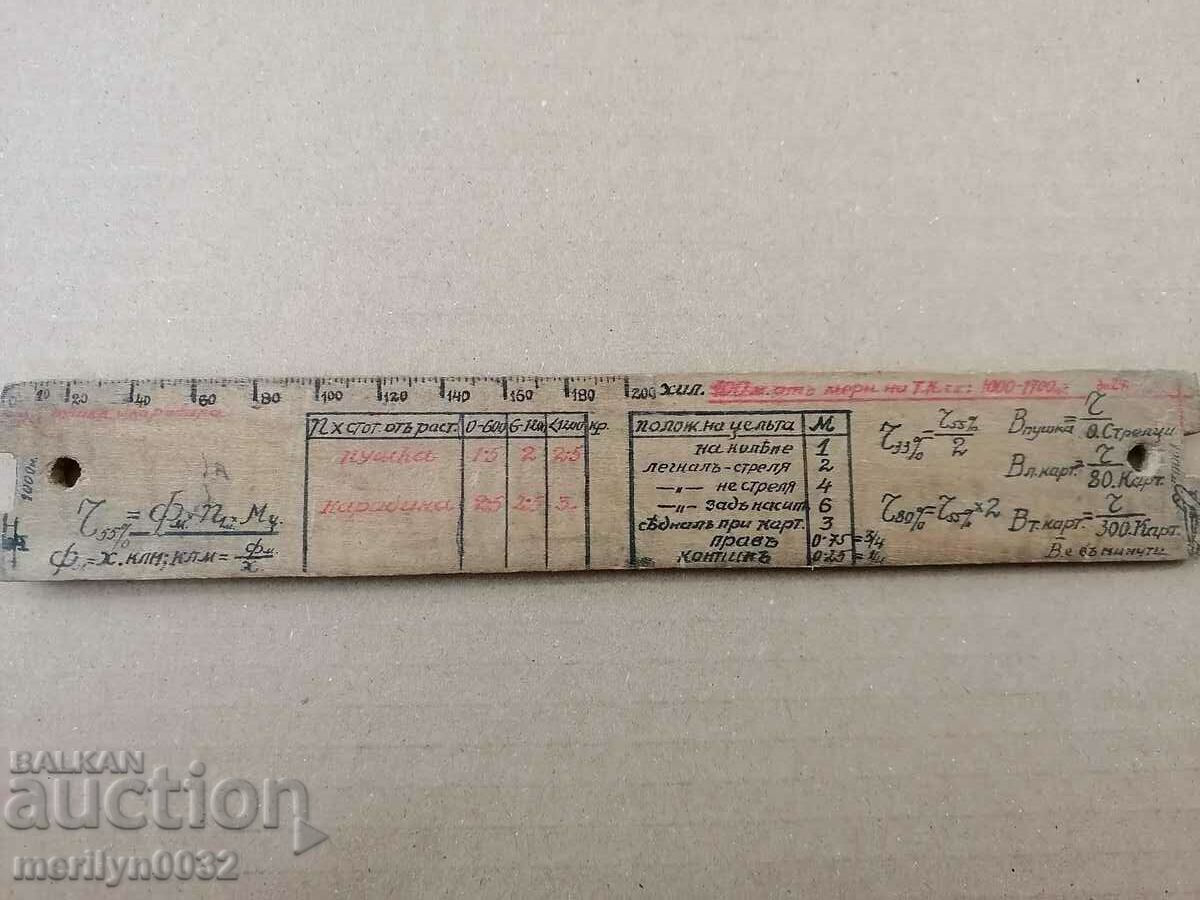 Commander's Ruler from WW1 WW2 Commander's Bag with price 53.00 BGN | € 27.10 Commander's Ruler from WW1 WW2 Commander's Bag with price 53.00 BGN | € 27.10
