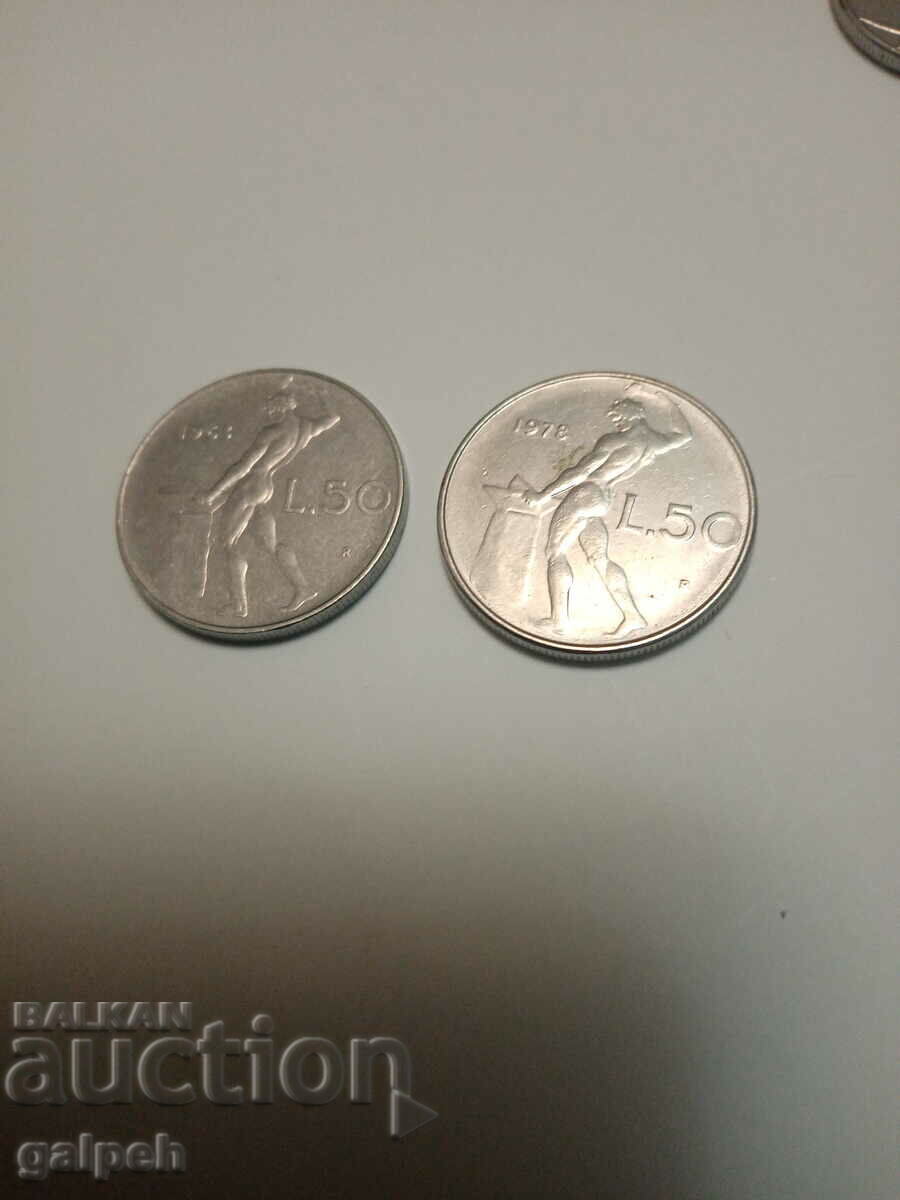 Delivery of New Year discounts ITALY - LOT LIRI - 4 pcs. - BGN 4 Delivery of New Year discounts ITALY - LOT LIRI - 4 pcs. - BGN 4