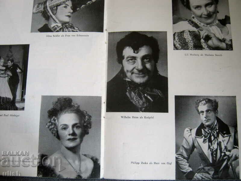 1941 Akademie Theater program 3rd Reich Vienna autograph - 5