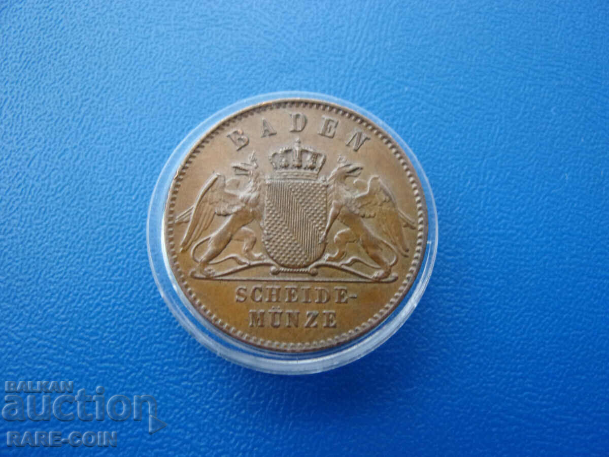 RS(53) Баден  Германия  1  Кройцер 1871   Rare с цена € 10.23 | 20.01 лв.