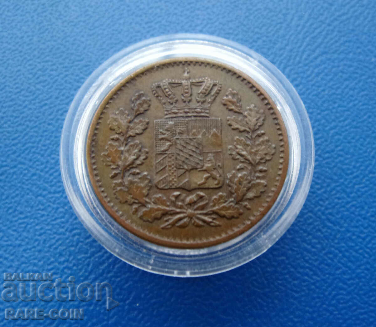 RS(53) Μπάγερν Γερμανίας 1 Pfennig 1871 Σπάνιο