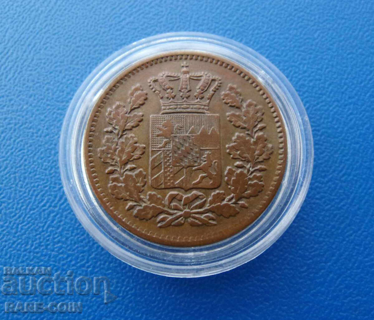 RS(53) Bayern Germany 2 Pfennig 1871 Rare