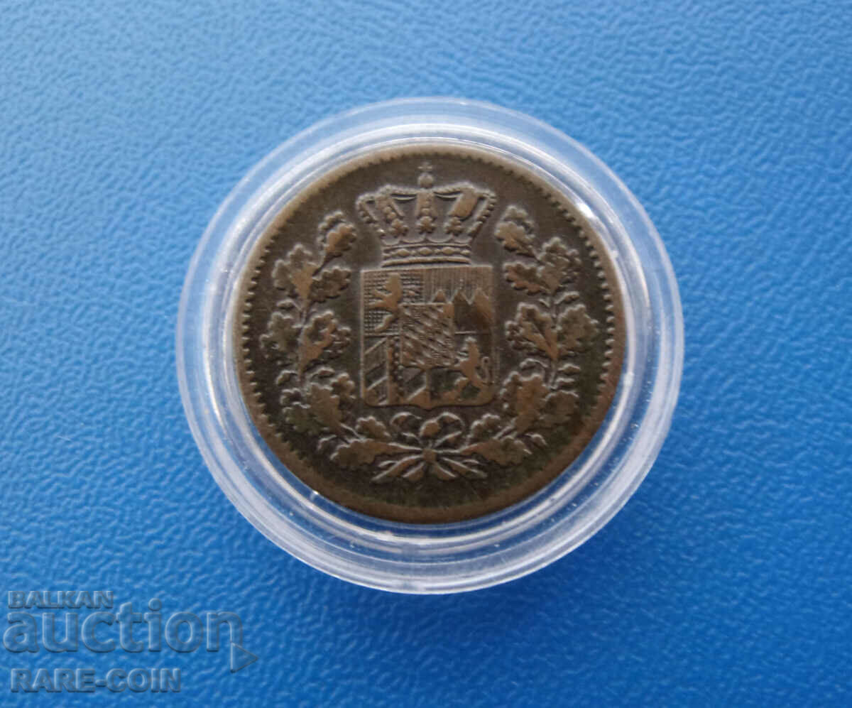 RS(53) Bayern Germany 1 Pfennig 1871 Rare