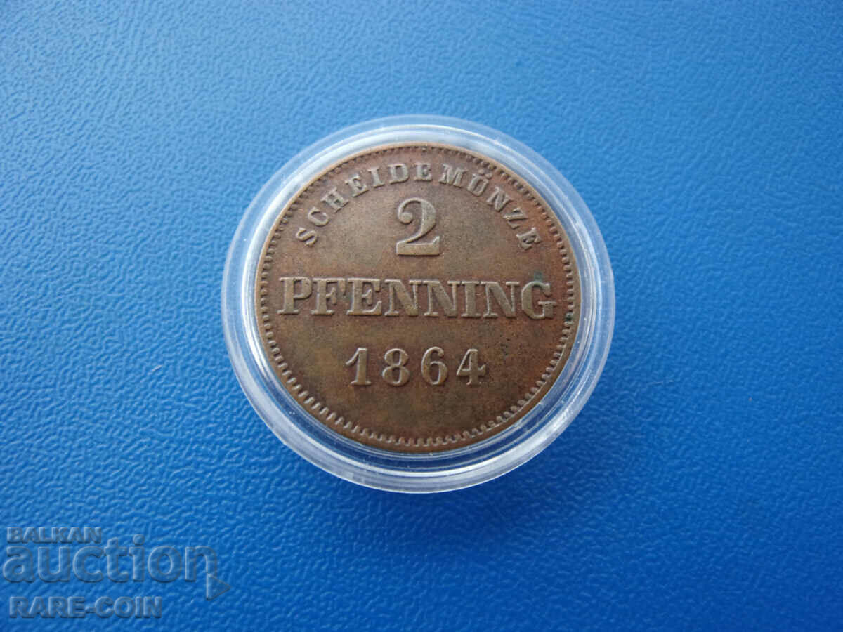 RS(53) Bayern Germania 2 Pfennig 1864 Rar cu preț € 7.67 | 15.00 BGN