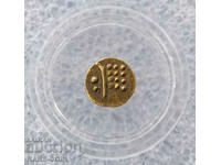 RS(53) Princely States of Travancore 1 Fanam 1780 Gold Very Rare