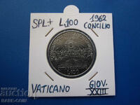 RS(53) Vatican 100 Lire 1962 UNC Rar