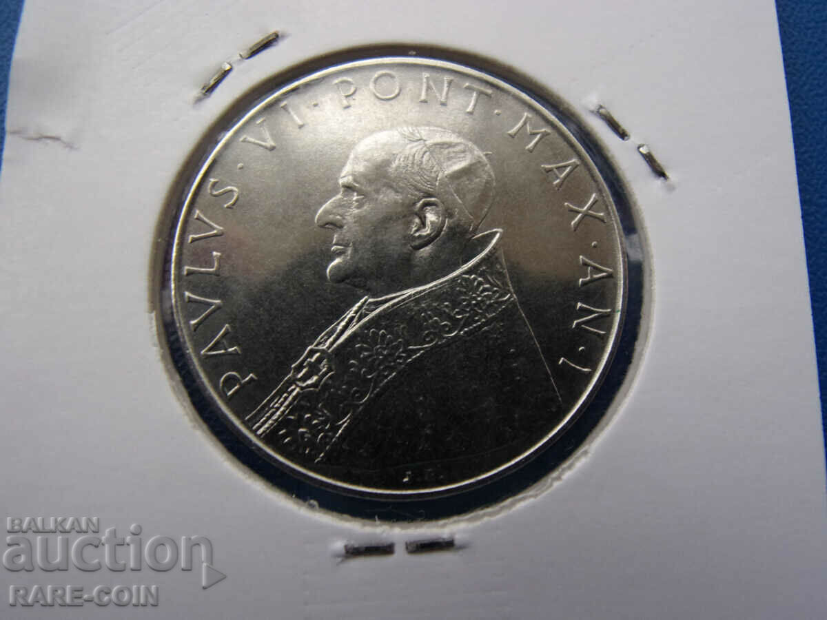 Licitație RS(53) Vatican 100 Lire 1963 UNC Rar